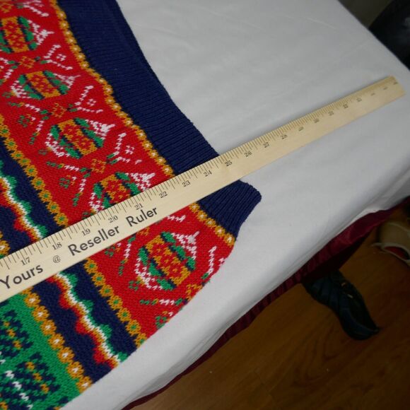 NWT Vintage Northern Isles Ramie Cotton Christmas Holiday Sweater M Yarings - Picture 9 of 10